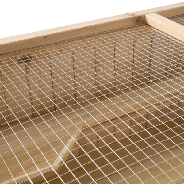 Wooden Small Animal Cage with Opening Wire Mesh Roof for Rodents