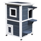 Weatherproof Outdoor Cat House Durable Waterproof Shelter for Cats