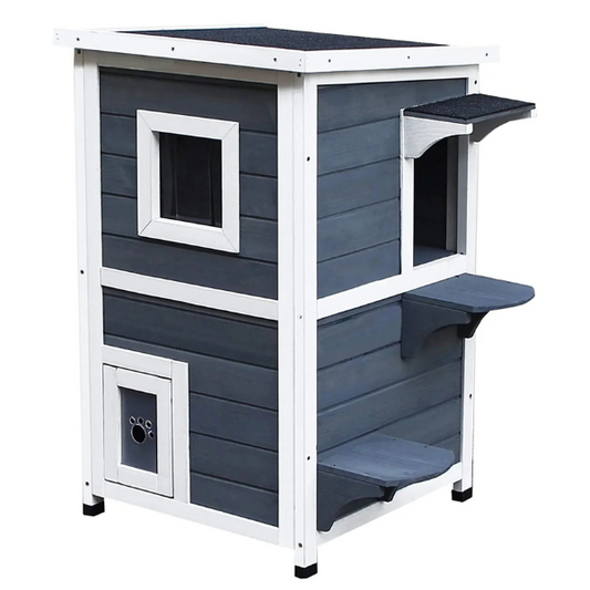 Weatherproof Outdoor Cat House Durable Waterproof Shelter for Cats