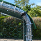 Chicken Run Coop - 64.5 sq ft 1.5 inch Wire Mesh 6.5x9.8x7.4 ft - Galvanized Steel