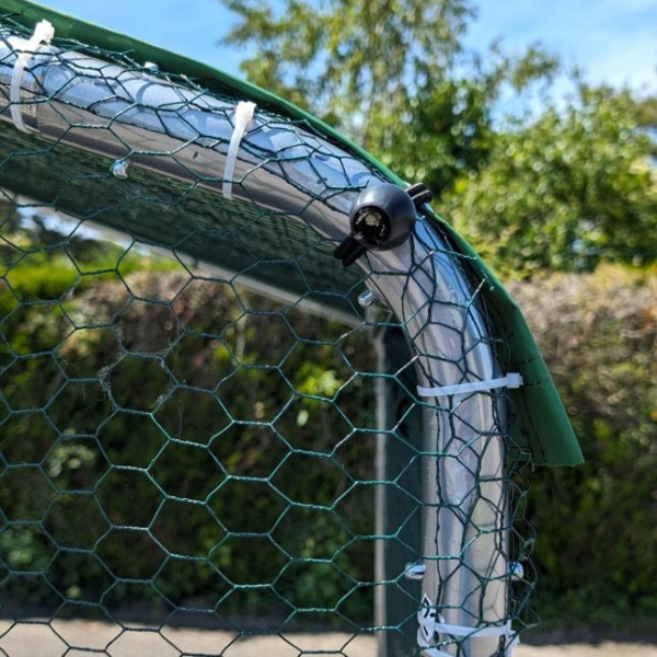 Chicken Run Coop - 64.5 sq ft 1.5 inch Wire Mesh 6.5x9.8x7.4 ft - Galvanized Steel