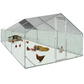 18 sq ft Chicken Coop Run 6x3 ft Galvanized Steel Wire Mesh Poultry Pen Enclosure