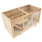 Wooden Small Animal Cage with Opening Wire Mesh Roof for Rodents