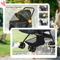 Dog Stroller with 4 Swivel Wheels Pet Jogger Cart for Small Medium Dogs