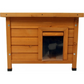 Wooden Cat House Natural Cat Shelter Cozy Pet Cabin for Cats