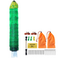 Electric Poultry Fence Kit 4ft x 168ft PE Mesh Netting with Posts and Double Pointed Stakes Portable Utility Chicken Fence Mesh
