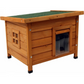 Wooden Cat House Natural Cat Shelter Cozy Pet Cabin for Cats