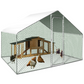 6 Sq Ft Chicken Coop Enclosure 3x2 Ft Galvanized Steel Wire Mesh Run
