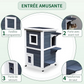 Weatherproof Outdoor Cat House Durable Waterproof Shelter for Cats