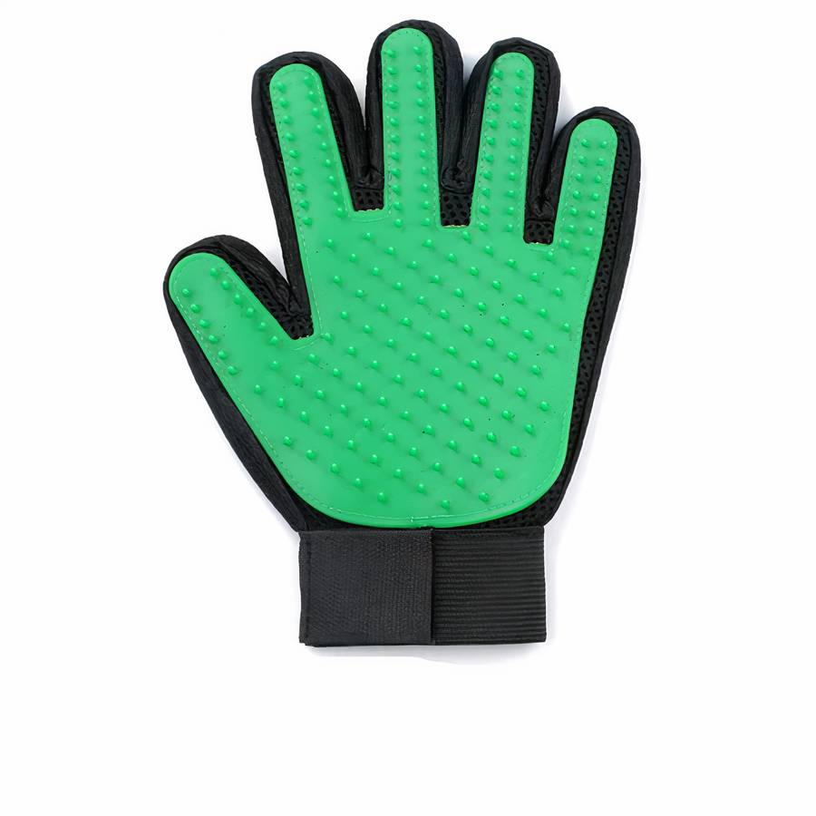 Dog Grooming and Massage Glove for Pet Hair Removal and Bathing