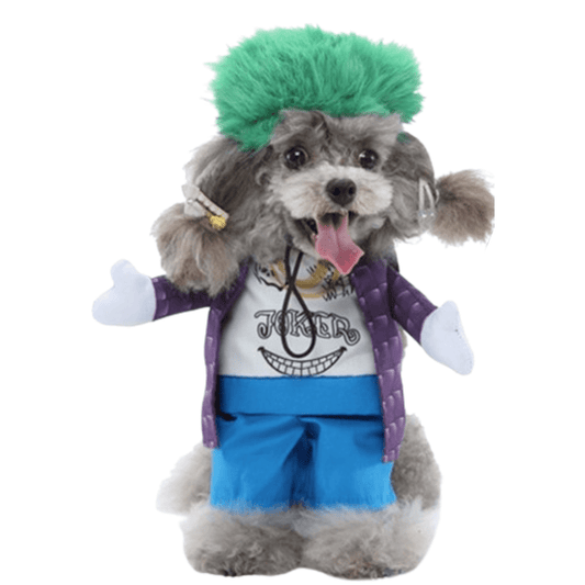 Pet Costume for Cats and Dogs Joker Outfit