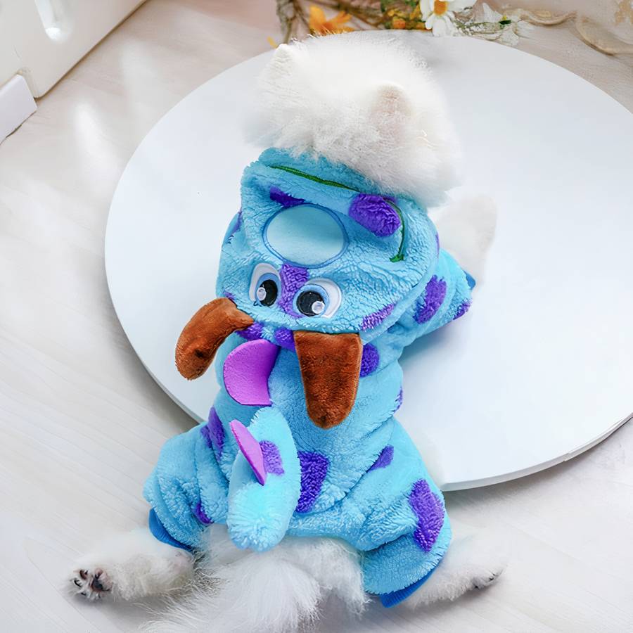 Cute Thick Hooded Dog Coat Warm Pet Jacket for Small Medium Dogs