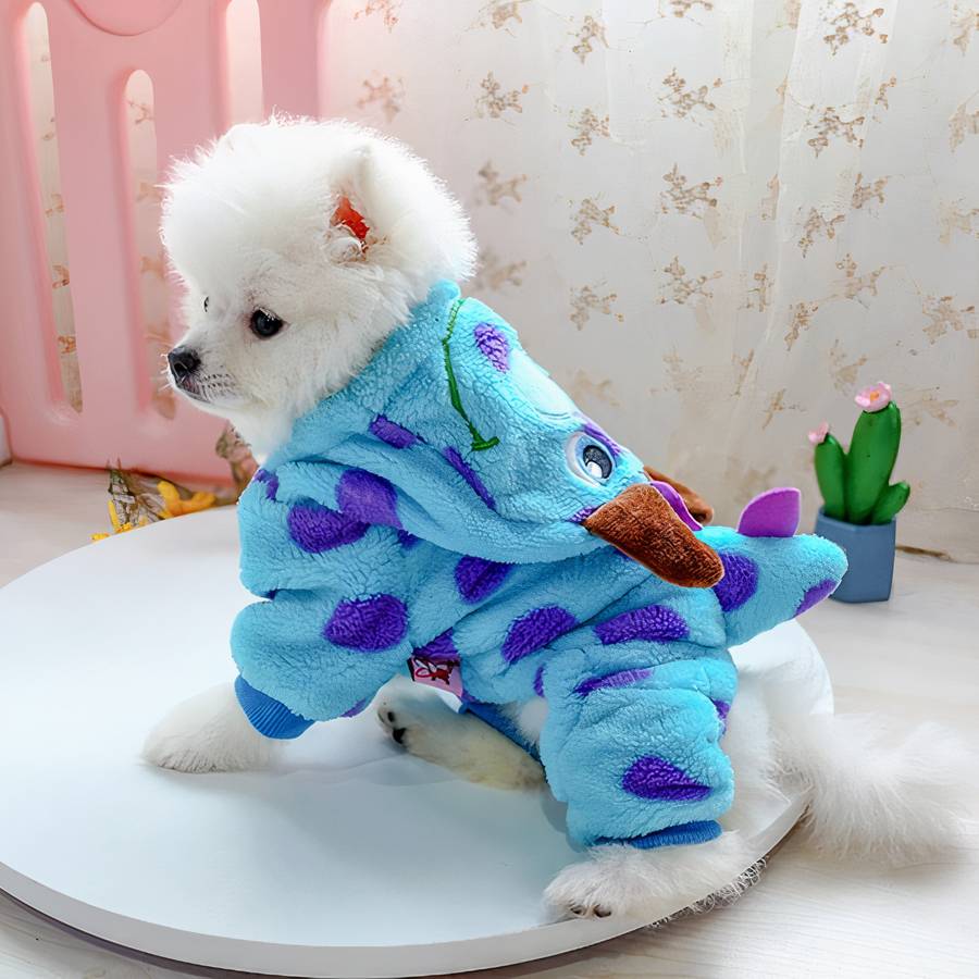 Cute Thick Hooded Dog Coat Warm Pet Jacket for Small Medium Dogs