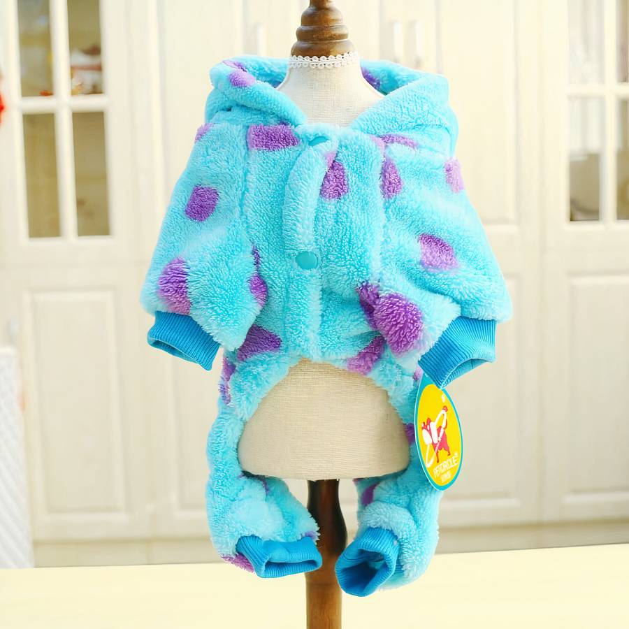 Cute Thick Hooded Dog Coat Warm Pet Jacket for Small Medium Dogs