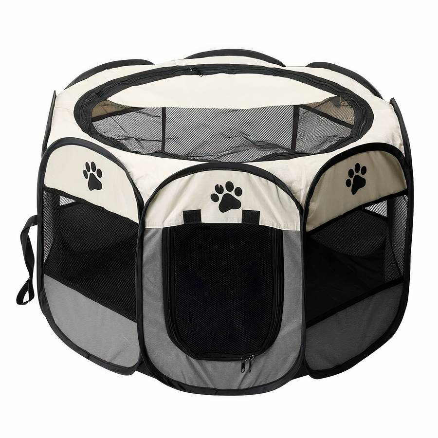 Dog Playpen Portable Indoor Outdoor Pet Exercise Pen Fence for Puppies and Small Dogs