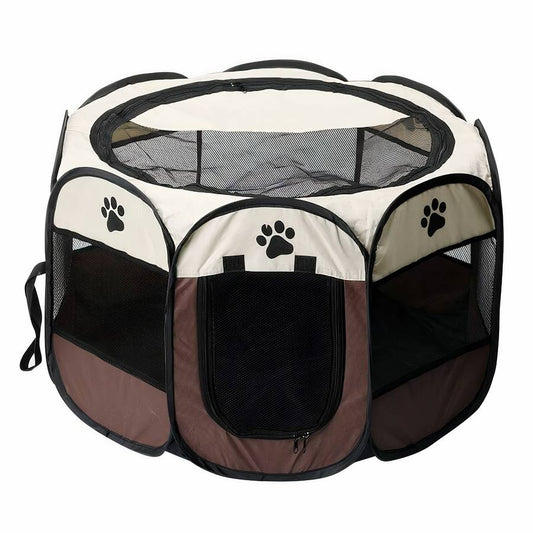 Dog Playpen Portable Indoor Outdoor Pet Exercise Pen Fence for Puppies and Small Dogs