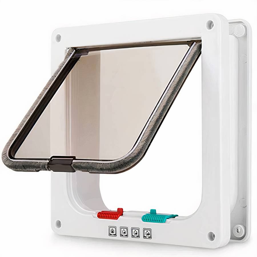 Dog Flap Door Pet Access Door for Dogs with Lockable Panel