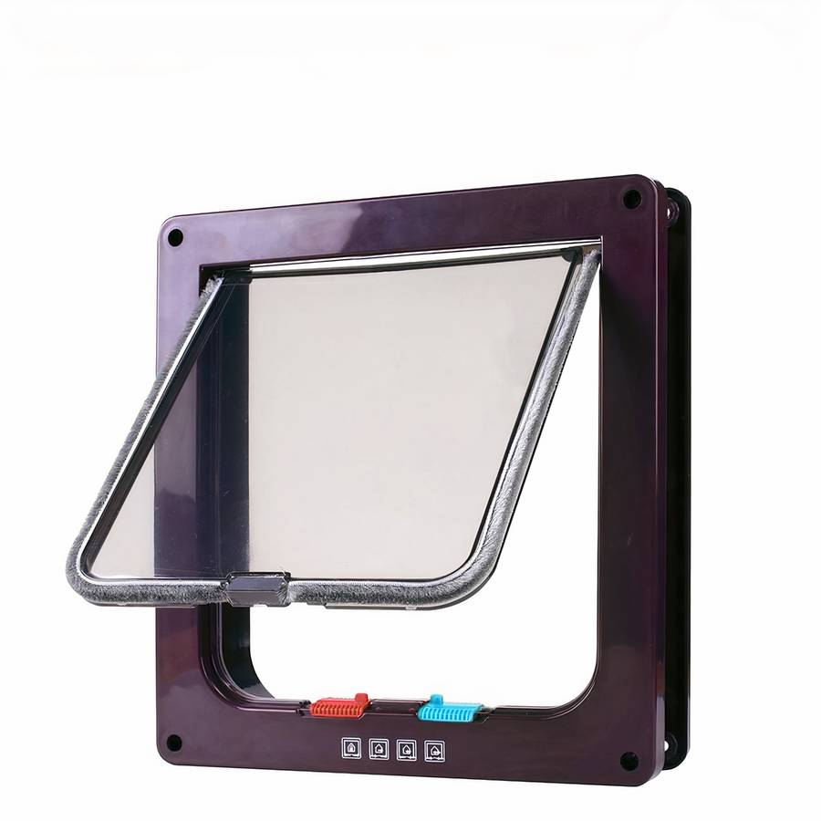 Dog Flap Door Pet Access Door for Dogs with Lockable Panel