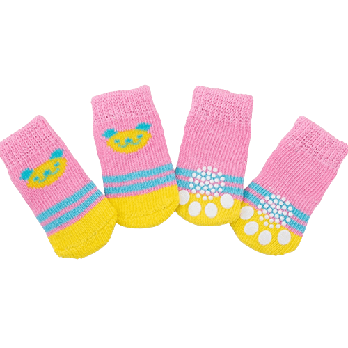 Dog Socks Pink Koala Cozy Pet Socks for Small Dogs