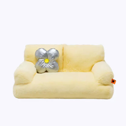 Cat Sofa Bed Plush Pet Couch Comfortable Cat Furniture