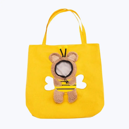 Animal Print Cat Tote Bag Casual Everyday Carryall Bag