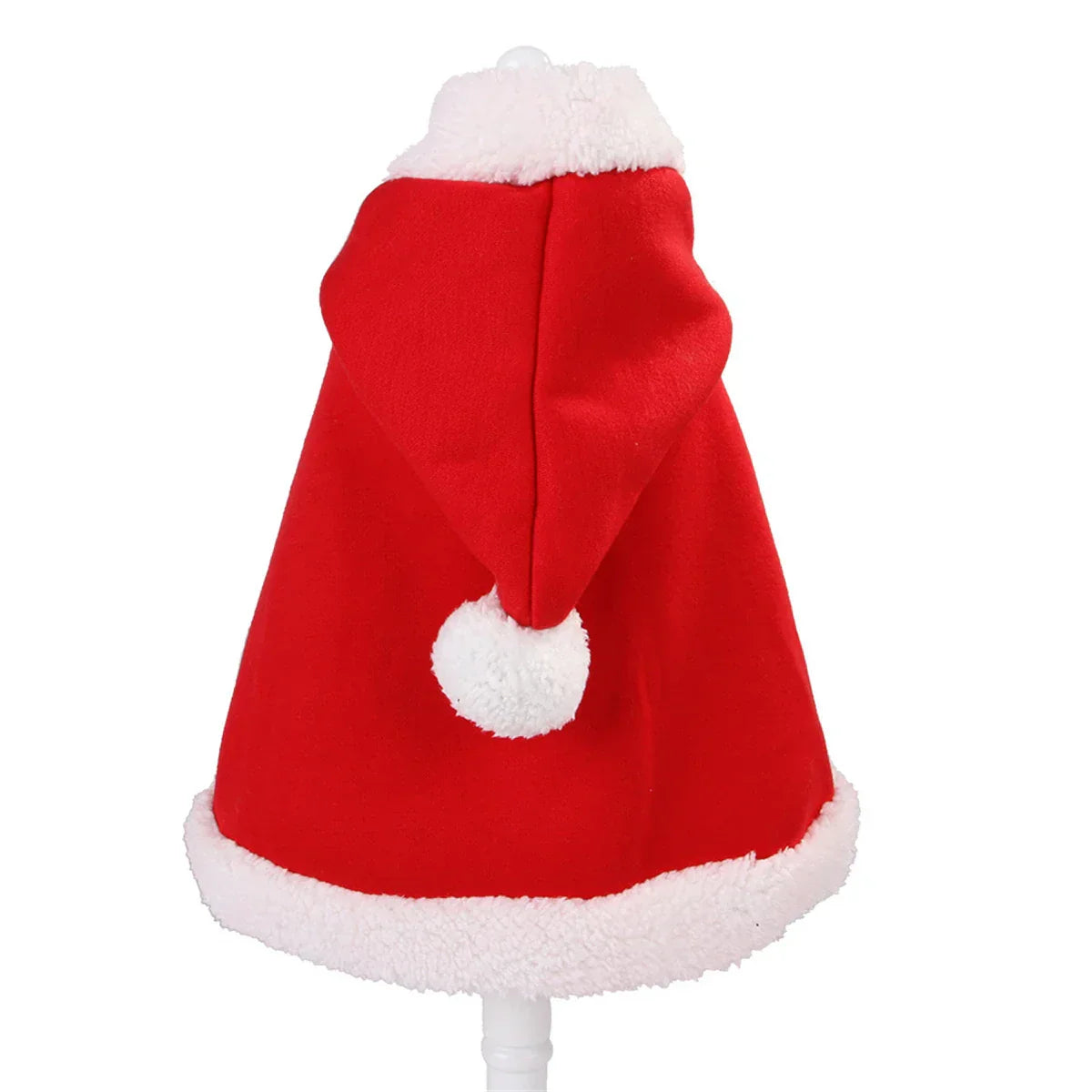 Christmas Santa Claus Cape Costume for Cats Pet Holiday Outfit