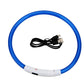 LED Dog Collar Rechargeable Light Up Safety Collar for Dogs