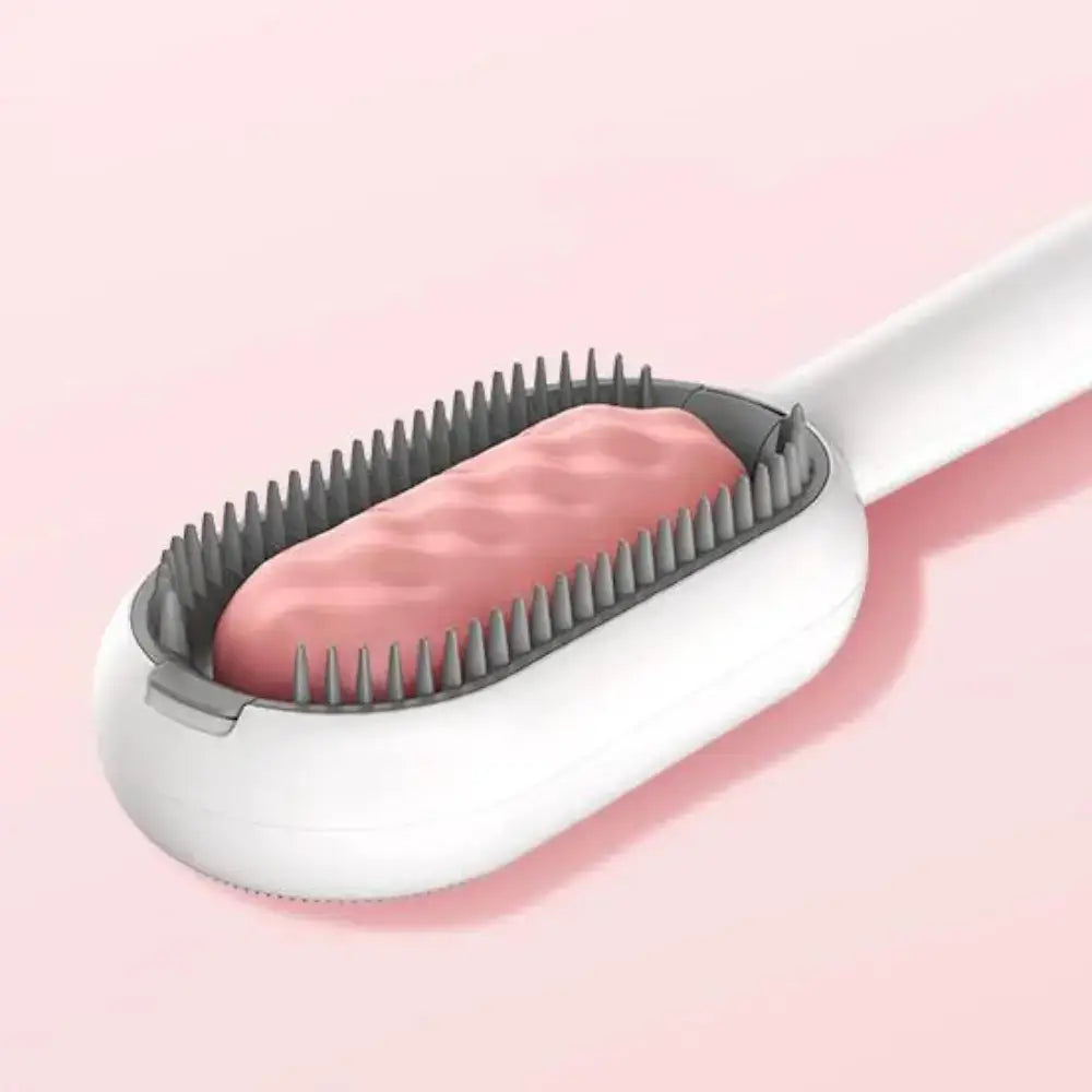 Double Sided Cat Grooming Brush with Soft and Firm Bristles for Shedding and Hair Removal