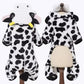 Cat Costume with Cow Print Hoodie Animal Onesie Pajamas