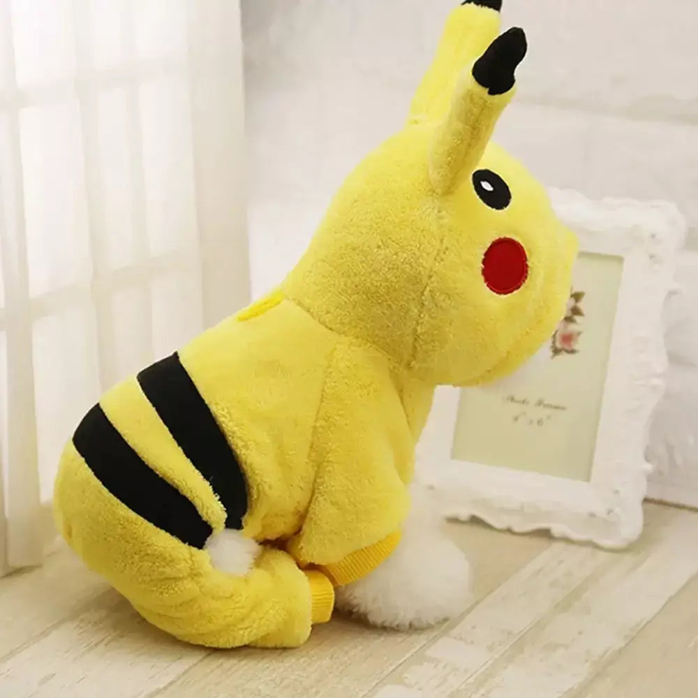 Pikachu Costume for Cat Cute Halloween Pet Outfit