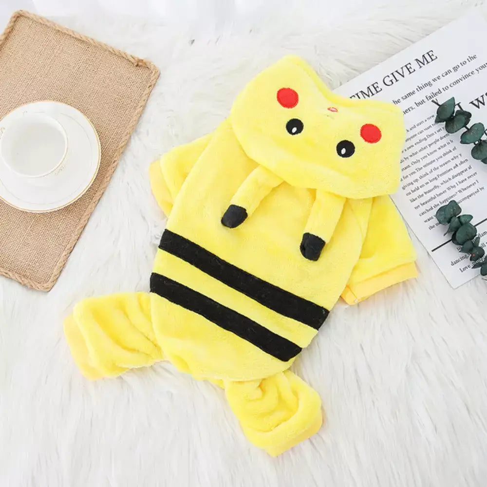 Pikachu Costume for Cat Cute Halloween Pet Outfit