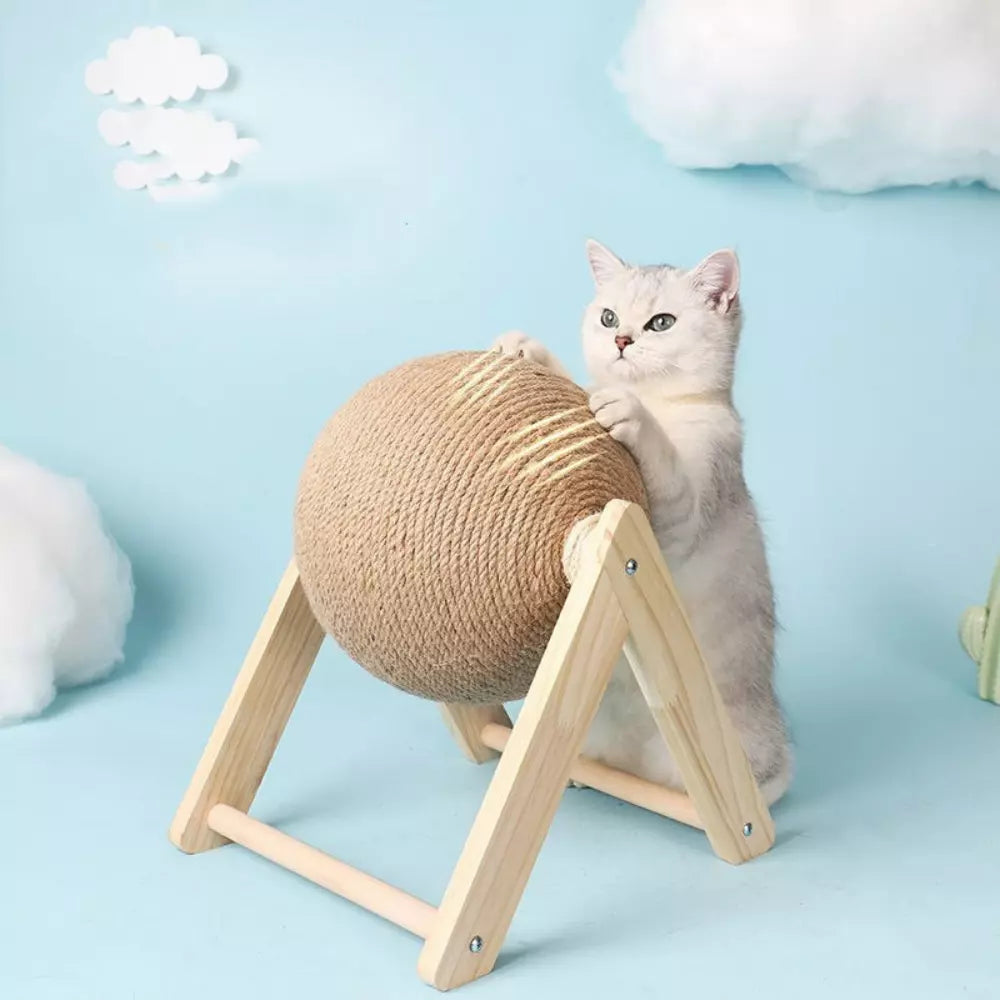 Cat Scratching Ball Toy Interactive Cat Scratcher Durable Play Ball for Cats