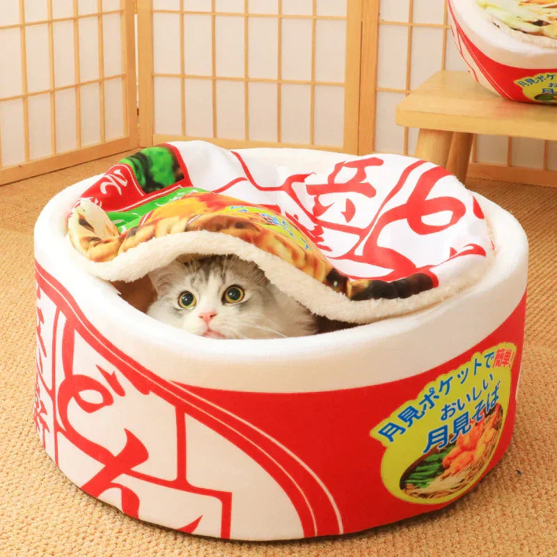 Japanese Style Cat Bed Cozy Cat House Cat Furniture Pet Sleeping Nook