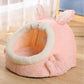 Rabbit Shaped Cat Bed Cozy Pet House for Cats Small Animal Sleeping Nest