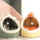 Soft Cat Bed Basket Plush Pet Cushion Cozy Kitty Lounge