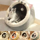 Soft Cat Bed Basket Plush Pet Cushion Cozy Kitty Lounge