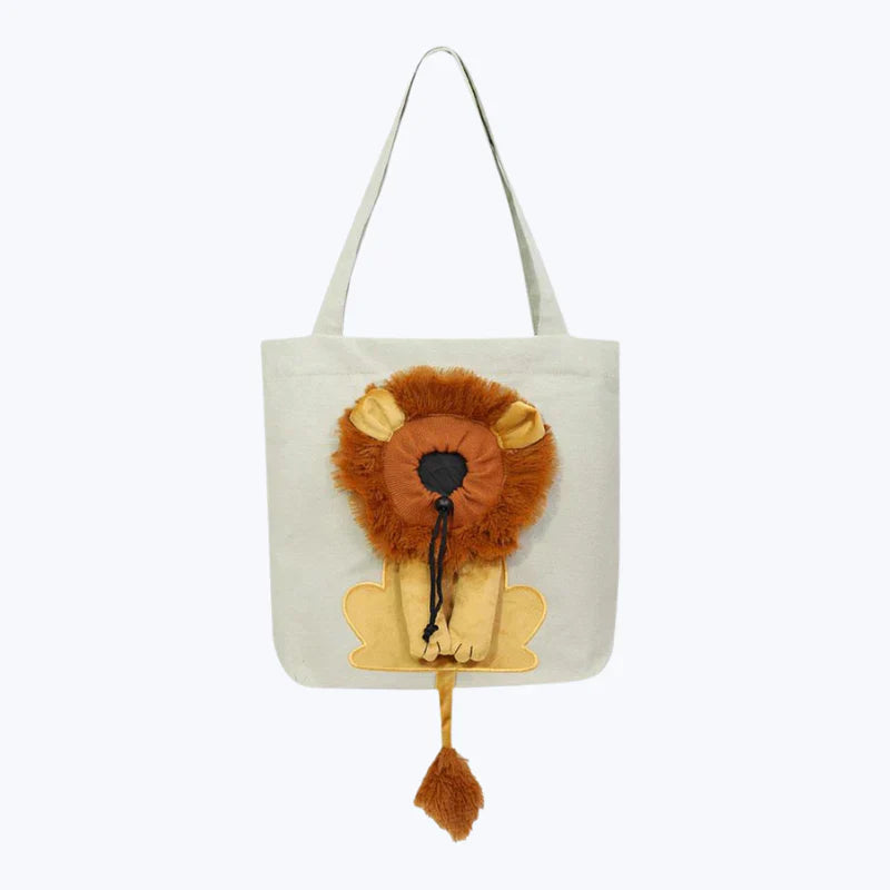 Lion Cat Print Tote Bag Canvas Shopper Reusable Eco Friendly Handbag