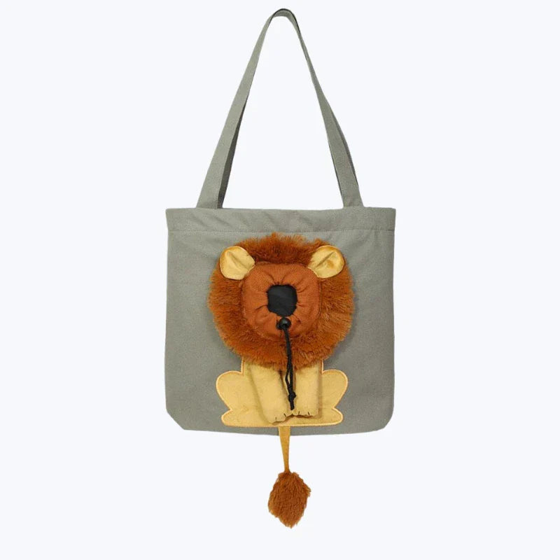 Lion Cat Print Tote Bag Canvas Shopper Reusable Eco Friendly Handbag