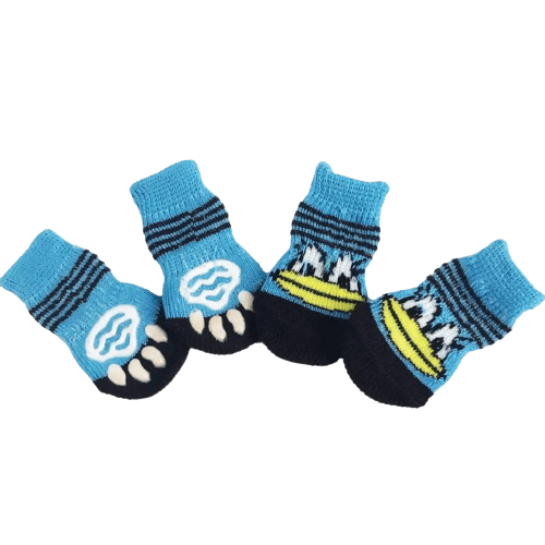 Dog Socks Duck Pattern Pet Socks for Small and Medium Dogs