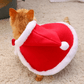 Christmas Santa Claus Cape Costume for Cats Pet Holiday Outfit