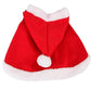 Christmas Santa Claus Cape Costume for Cats Pet Holiday Outfit