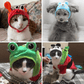 Animal Shaped Cat Hat Cute Pet Costume Headwear for Cats