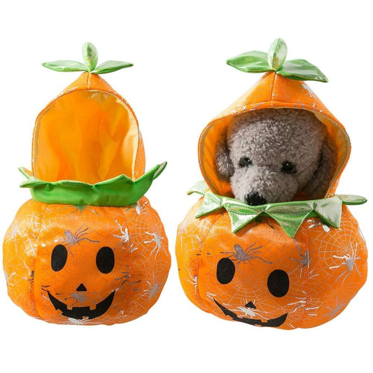 Pumpkin Costume for Cats and Dogs Pet Halloween Outfit