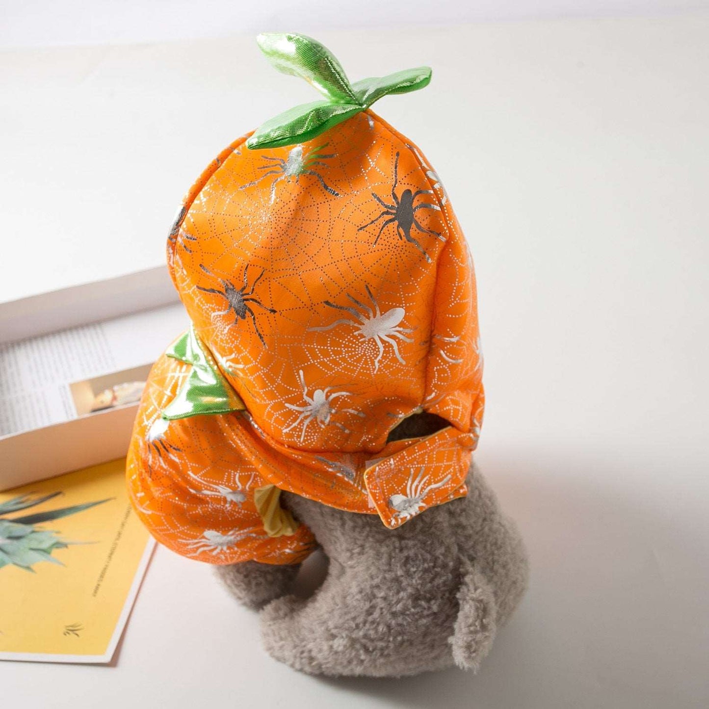Pumpkin Costume for Cats and Dogs Pet Halloween Outfit
