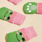Dog Socks with Frog Design Non Slip Pet Socks for Small and Large Dogs