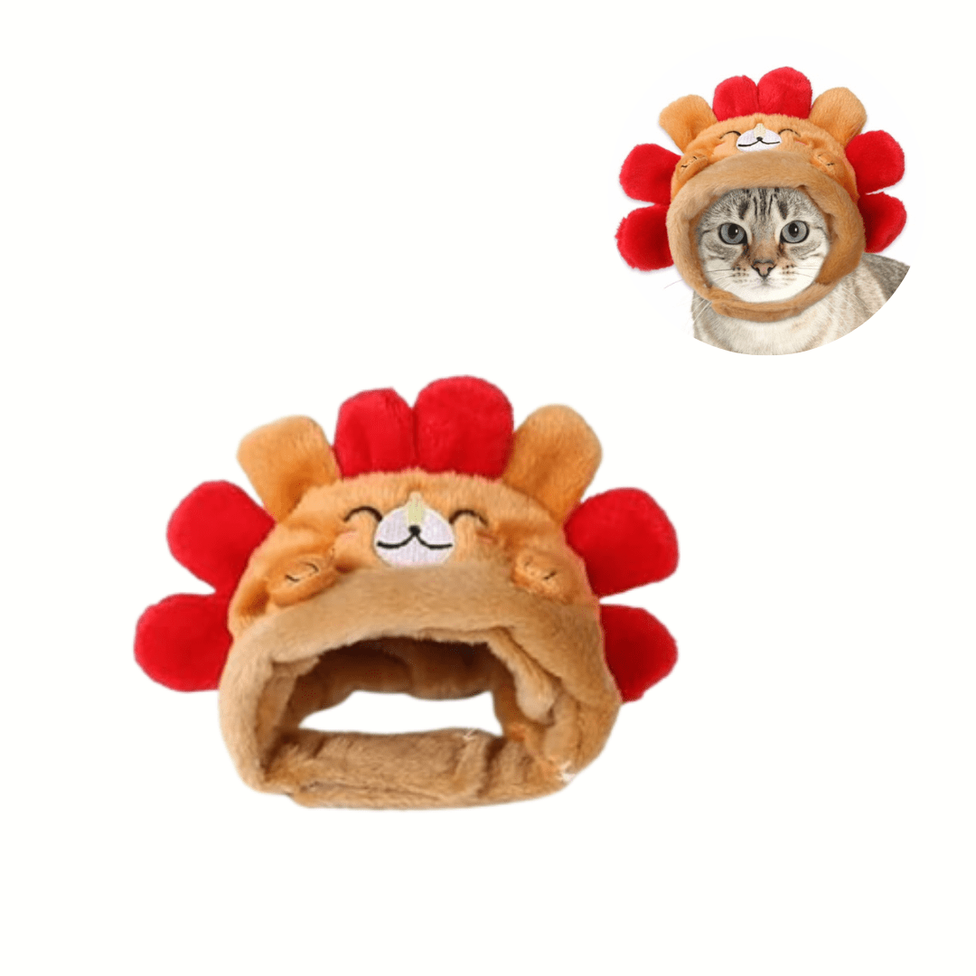 Cat Head Costume Pet Hat Cat Halloween Costume Accessories for Cats