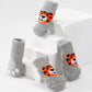 Dog Socks Gray Tiger Pattern Pet Paw Protectors