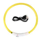 LED Dog Collar Rechargeable Light Up Safety Collar for Dogs