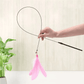 Cat Fishing Toy with Suction Cup Interactive Cat Wand Toy for Cats