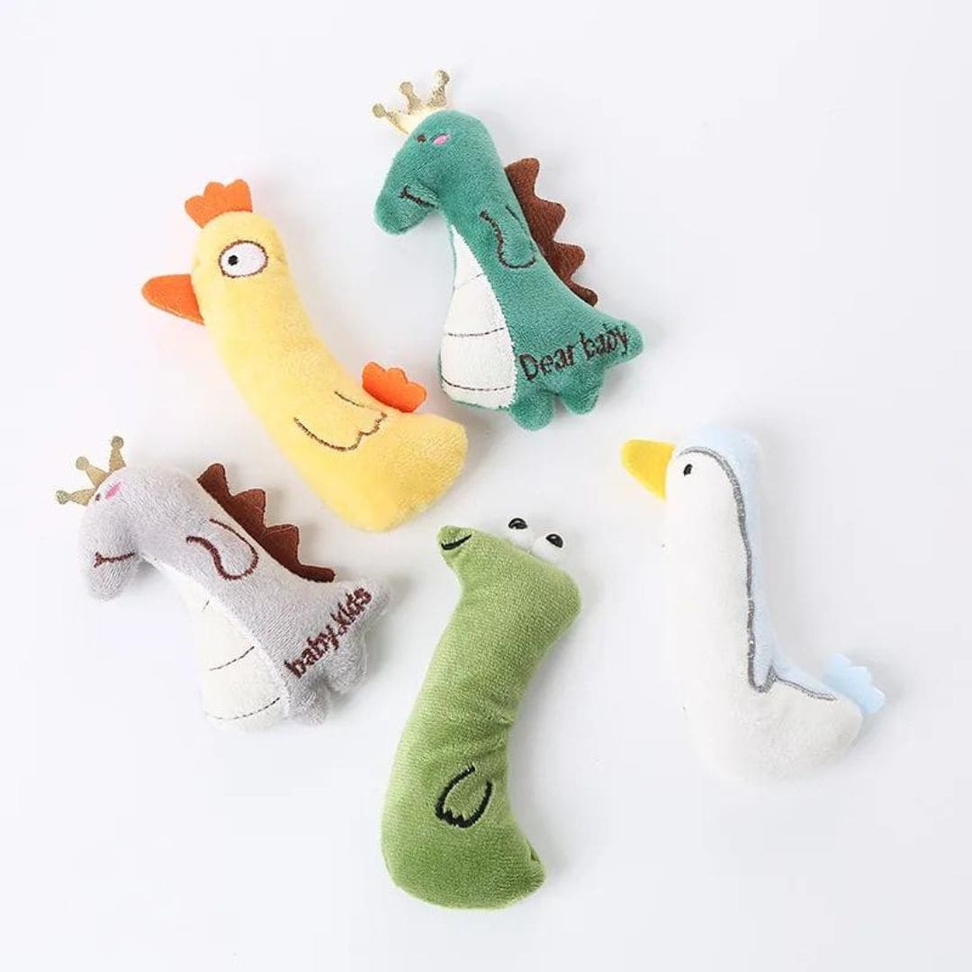 Mini Plush Cat Toys Soft Small Stuffed Animals for Cats
